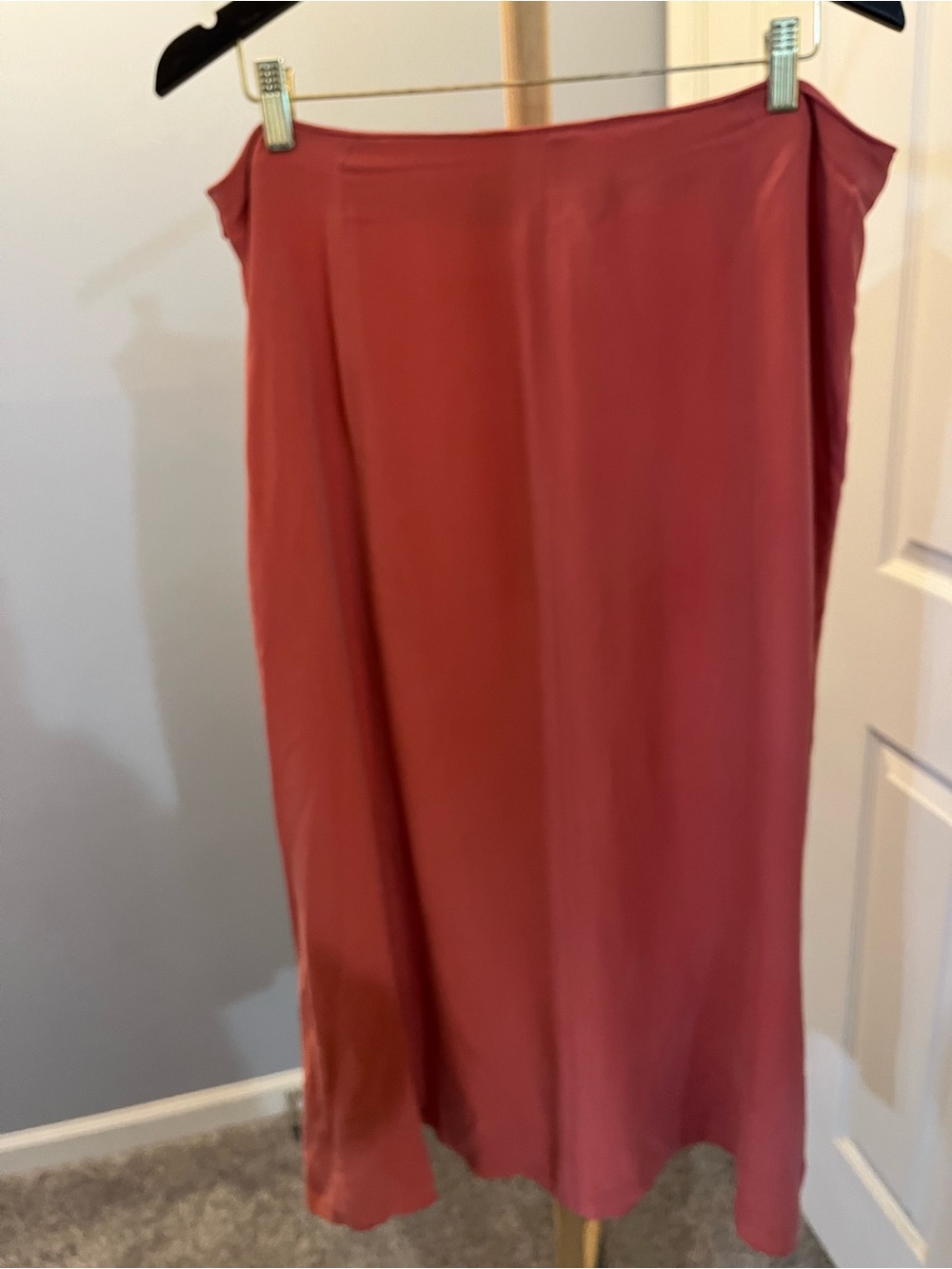 Style & Co 100% Silk Coral Skirt Size 16